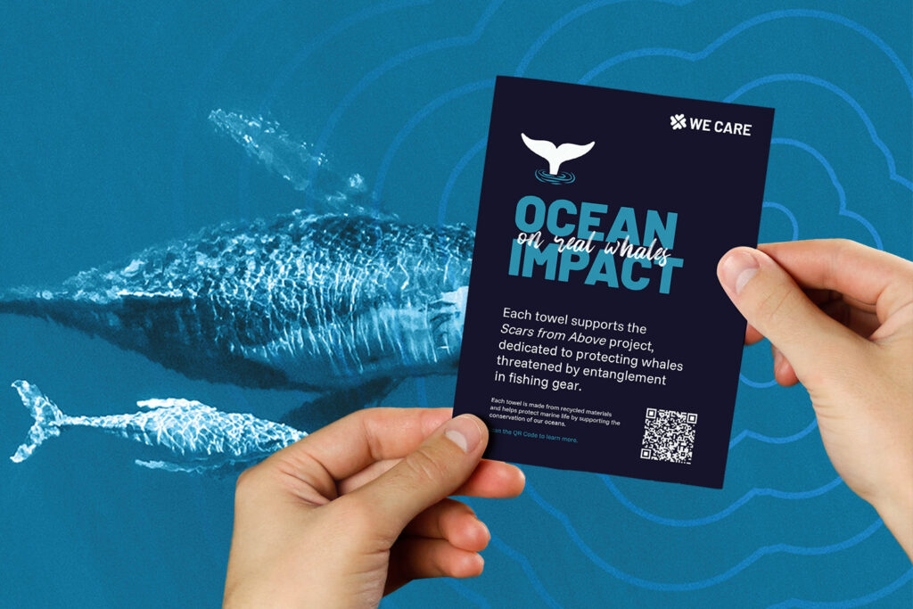 WeCareTowelCard We Care towel tag